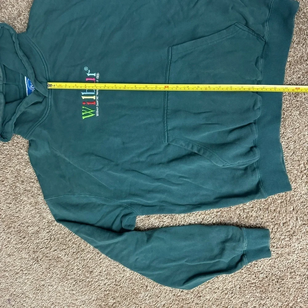 Vintage Wilbur Soot 1996 Operating System Green Fleece Lined Hoodie Size‎ Large - Picture 8 of 13